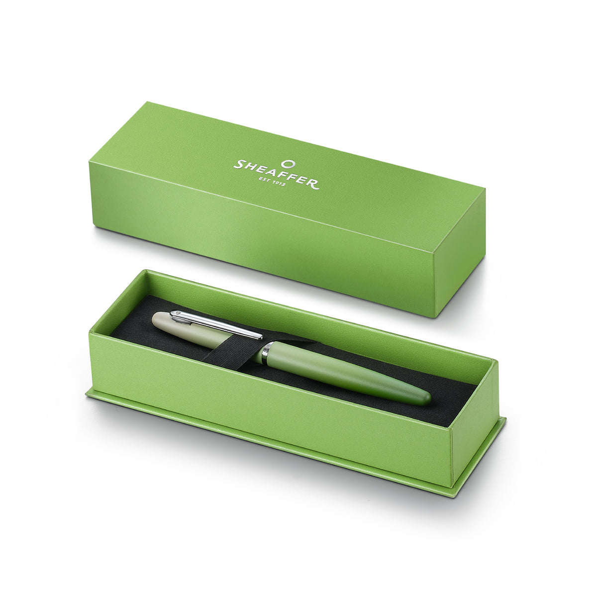 Sheaffer VFM 9431 Matcha Edition Green Ombre Gradient Rollerball Pen with Chrome-plated Trims