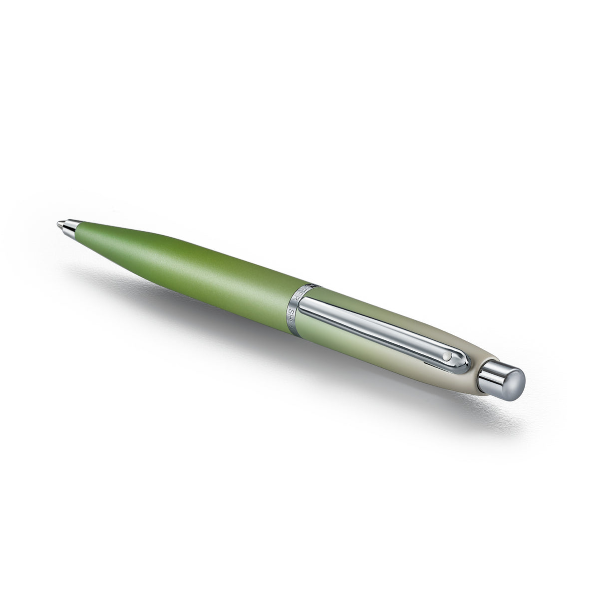Sheaffer VFM 9431 Matcha Edition Green Ombre Gradient Ballpoint Pen with Chrome-plated Trims
