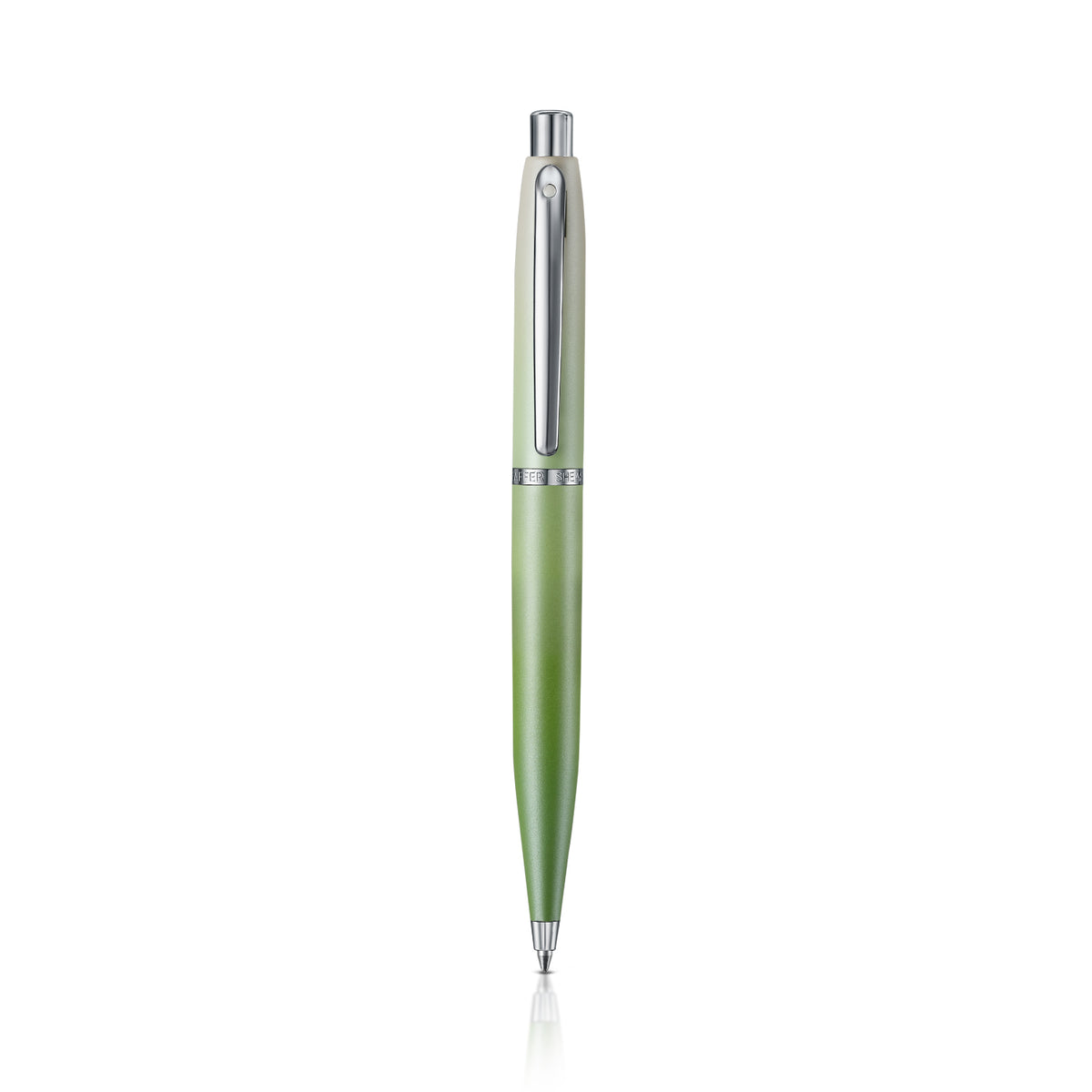 Sheaffer VFM 9431 Matcha Edition Green Ombre Gradient Ballpoint Pen with Chrome-plated Trims