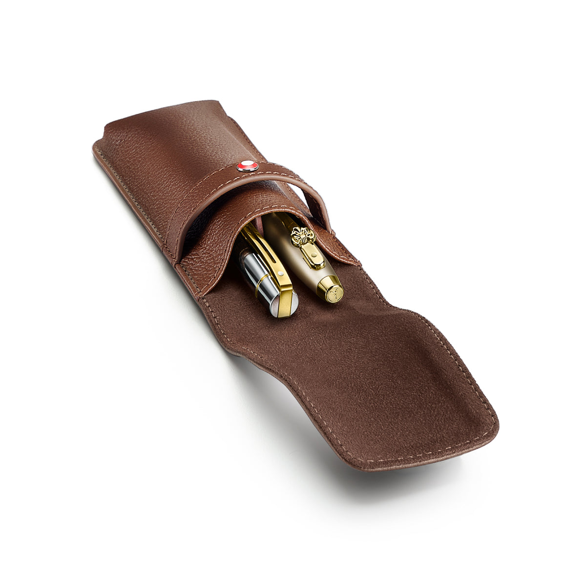 Sheaffer Tan Leather 2 Pen case