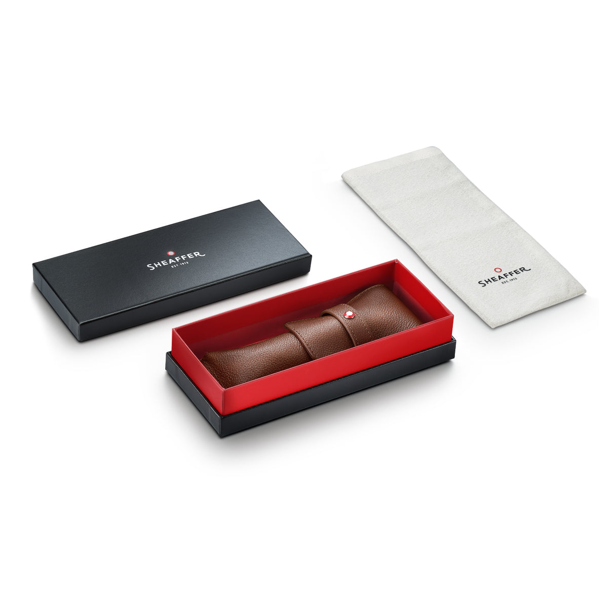 Sheaffer Tan Leather 2 Pen case