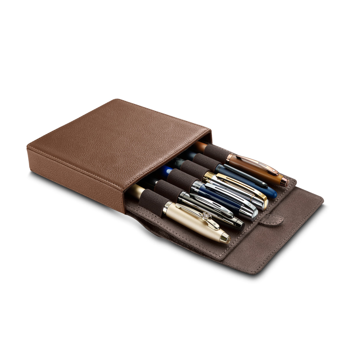 Sheaffer Tan Leather 6 Pen case