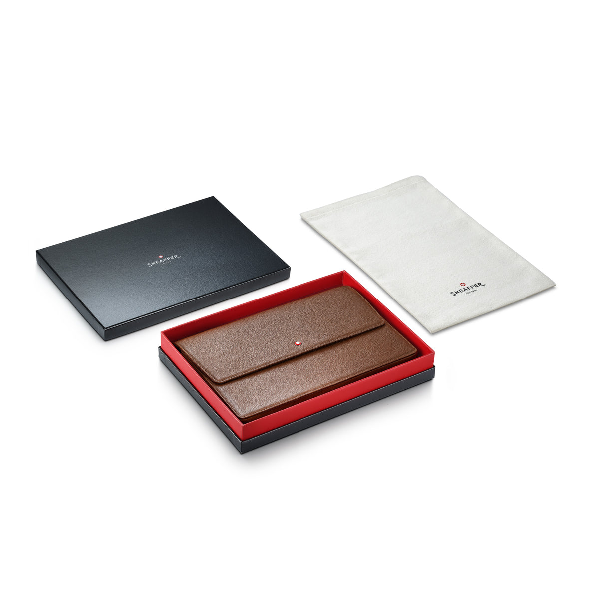 Sheaffer Tan Leather 12 Pen case