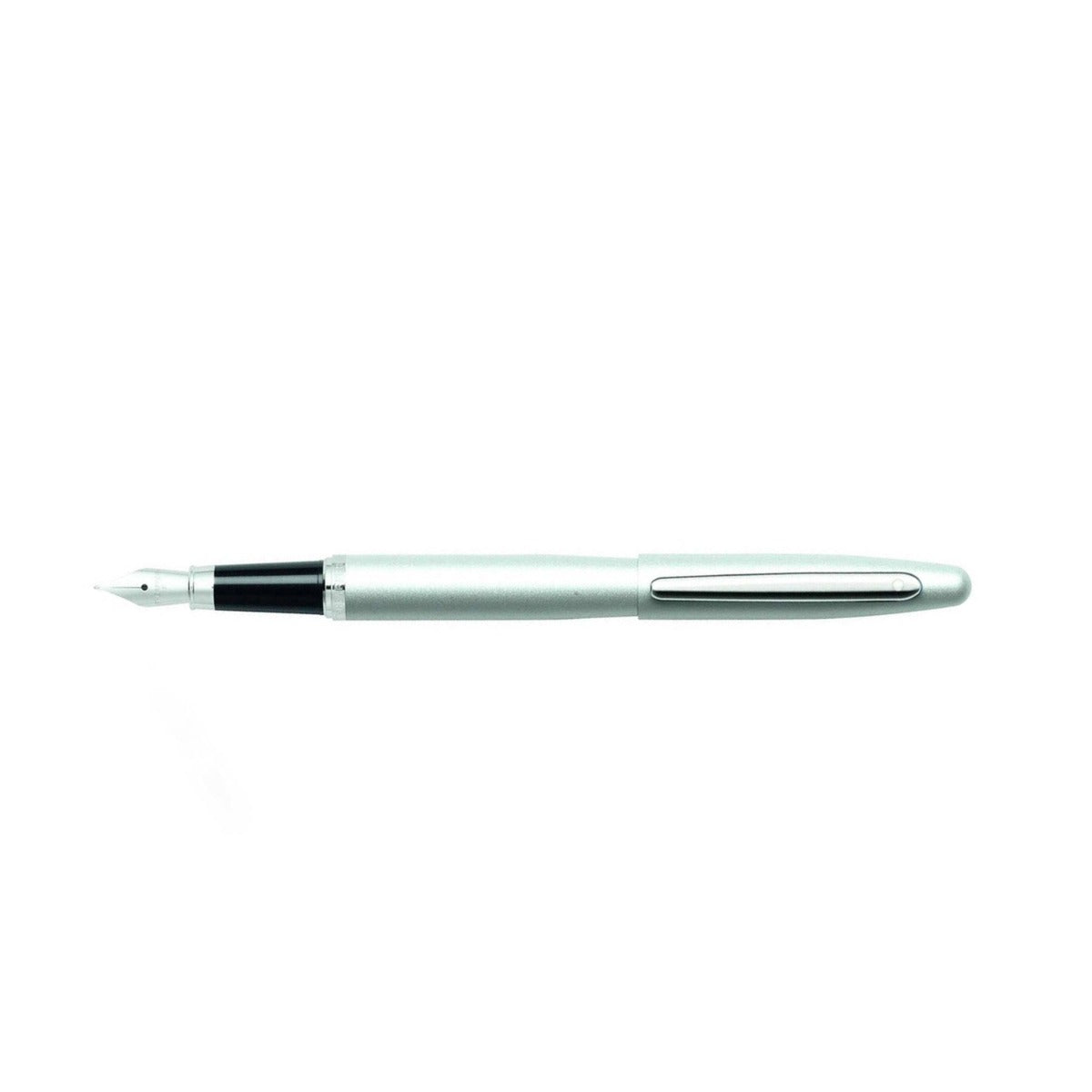 Sheaffer® VFM Strobe Silver Fountain Pen With Chrome Trims - Fine