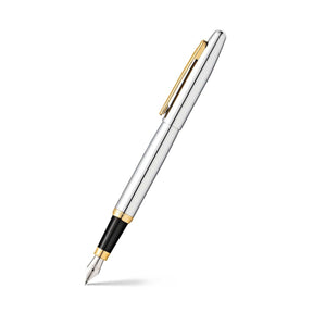 Sheaffer® VFM Polished Chrome with Gold Trims Fountain Pen - Medium