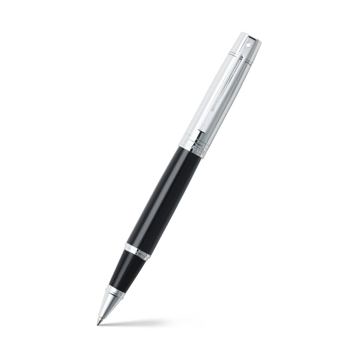 Sheaffer® 300 Glossy Black Barrel and Bright Chrome Cap Rollerball Pen