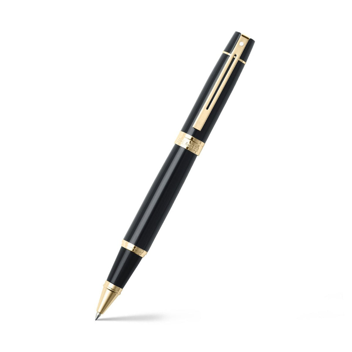 Sheaffer® 300 Glossy Black with Gold Trims Rollerball Pen