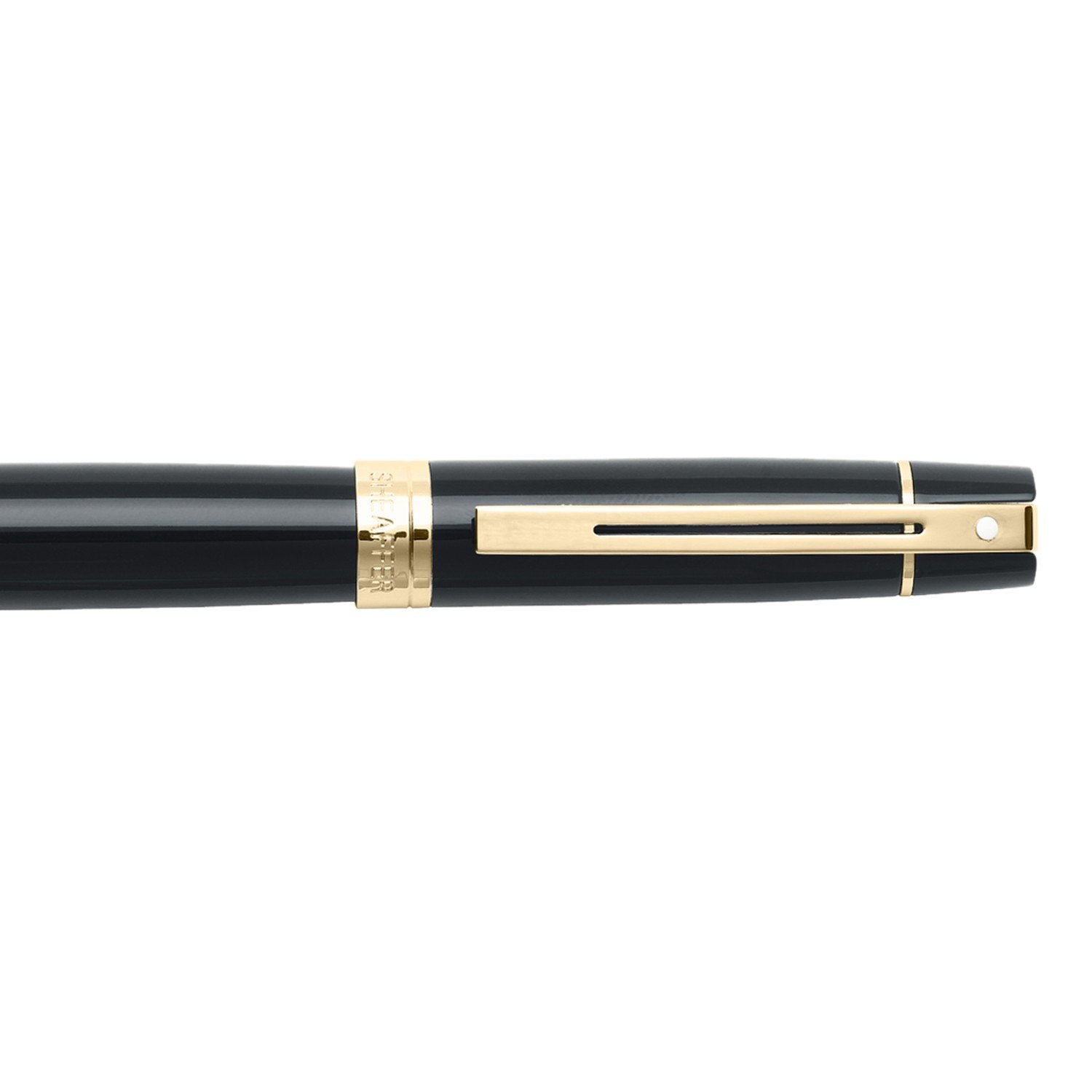 Sheaffer® 300 Glossy Black with Gold Trims Rollerball Pen