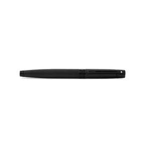 A Sheaffer® 300 Matte Black with Polished Black Trims Rollerball Pen on a white background.