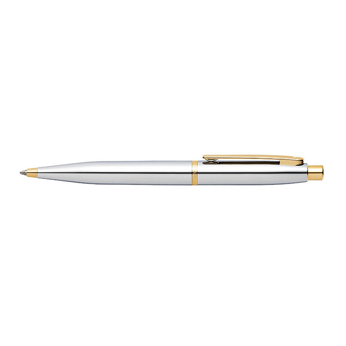 Sheaffer VFM 9422 Polished Chrome Gold Tone Trim Ballpoint Pen - Image 2