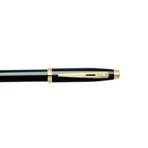Sheaffer® 100 Glossy Black Ballpoint Pen With Gold Trims