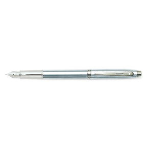 Sheaffer® 100 Brushed Chrome Fountain Pen With Chrome Trims - Medium