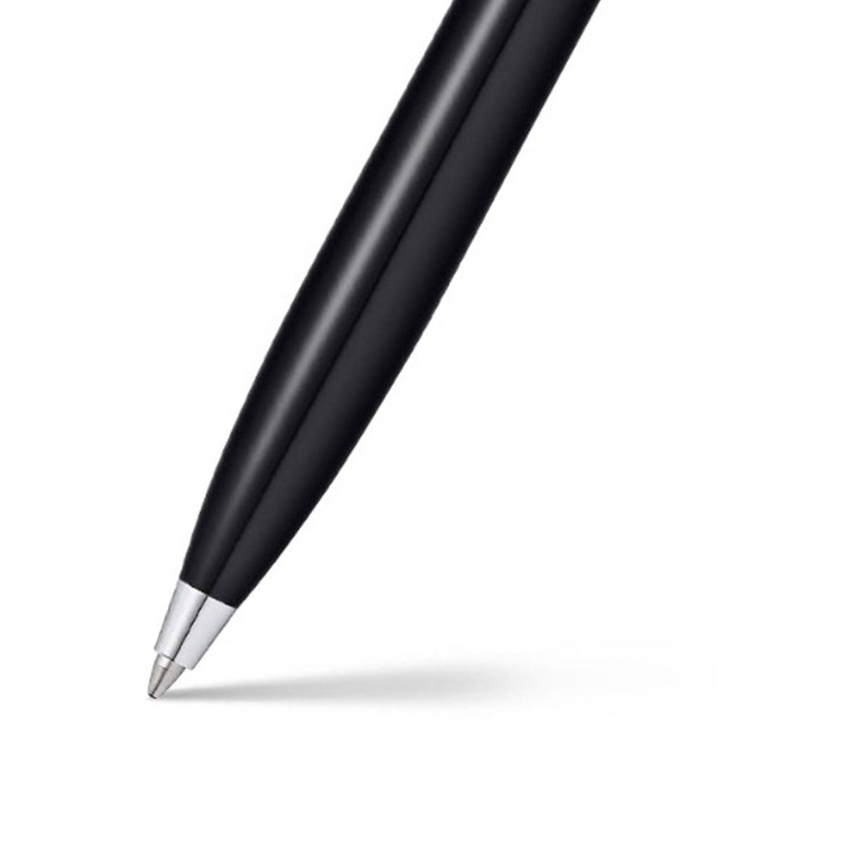 Sheaffer® 100 Glossy Black Ballpoint Pen With Chrome Trims