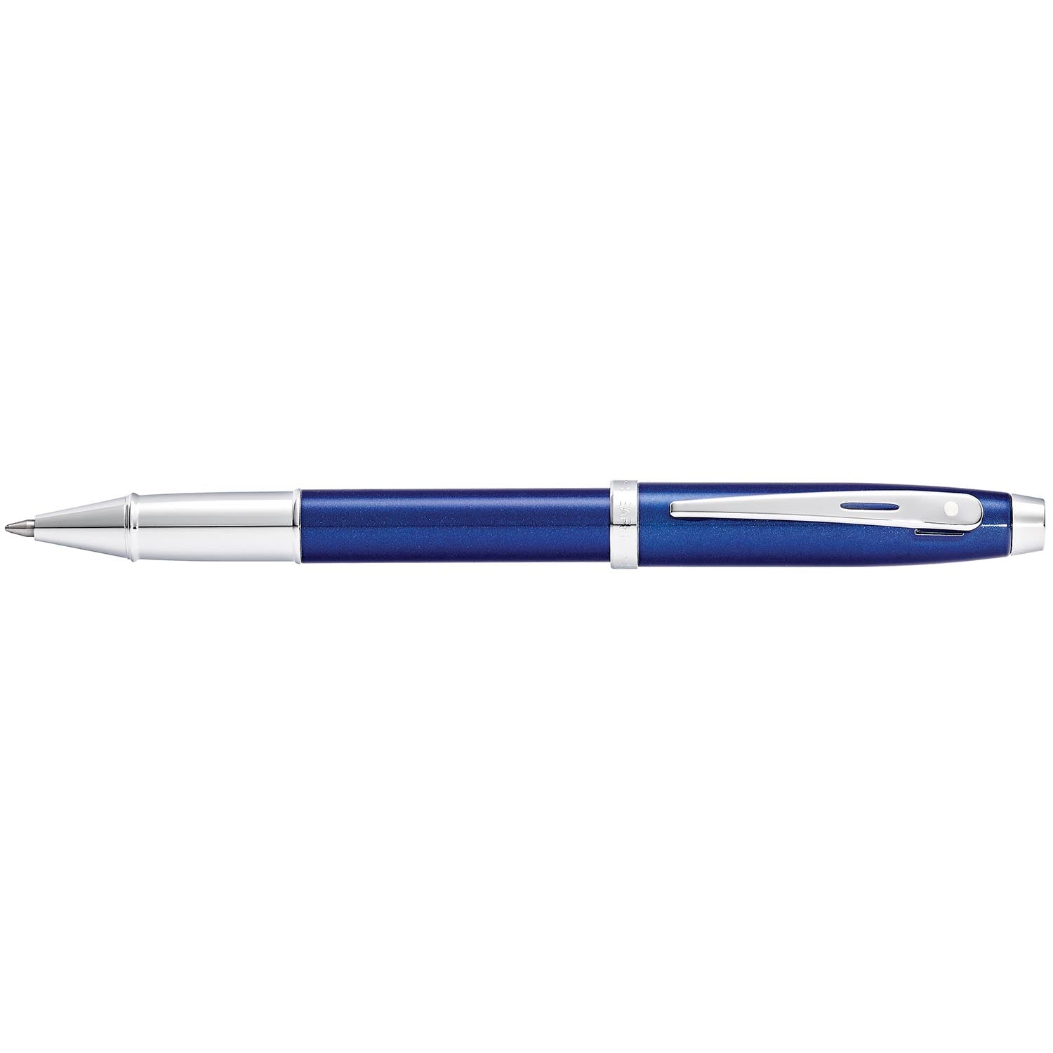 Sheaffer® 100 9371 Satin Blue Fountain Pen With PVD Blue Trim - Medium