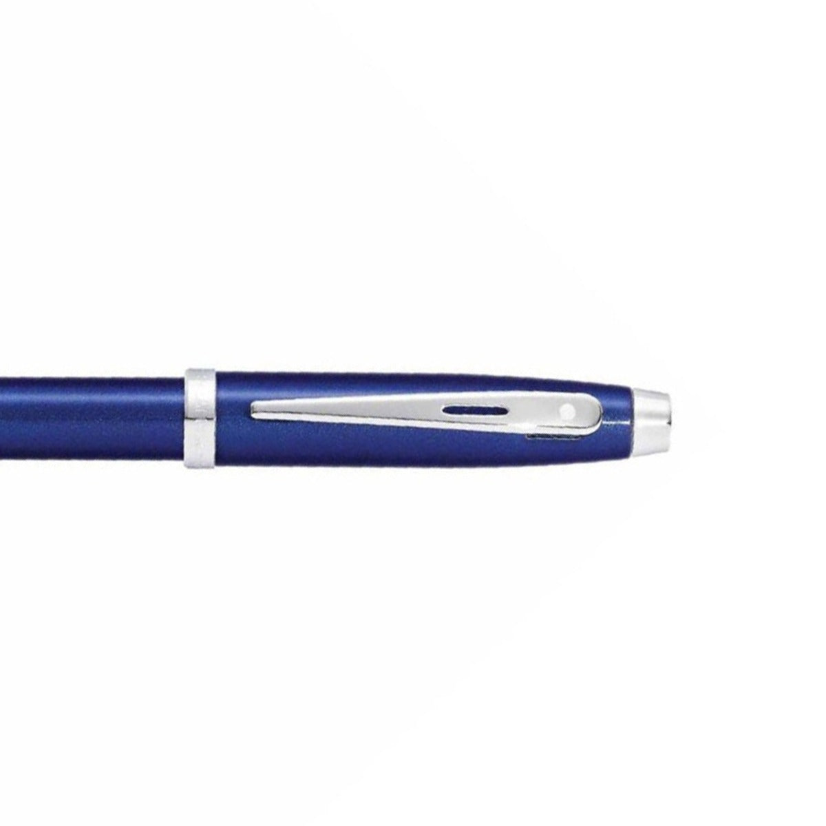 Sheaffer® 100 Glossy Blue Fountain Pen With Chrome Trims - Fine