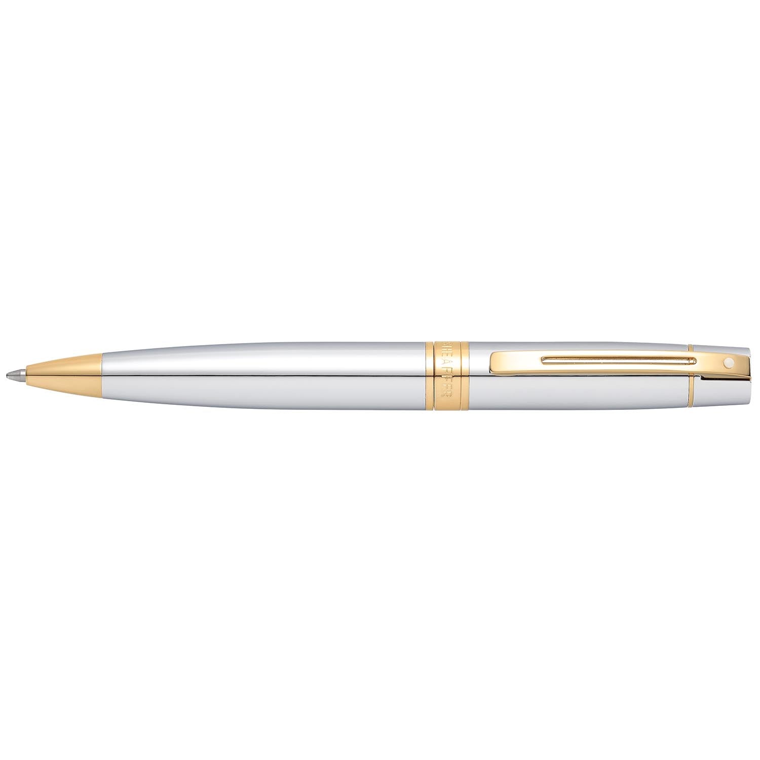 Sheaffer® 300 Chrome with Gold Trims Ballpoint Pen